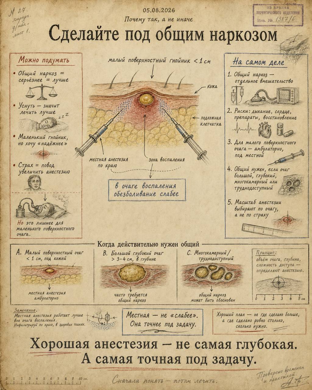 Почему так, а не иначе │ «Сделайте под общим наркозом»
